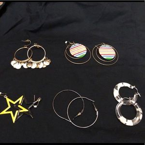 Earrings (5 pairs)